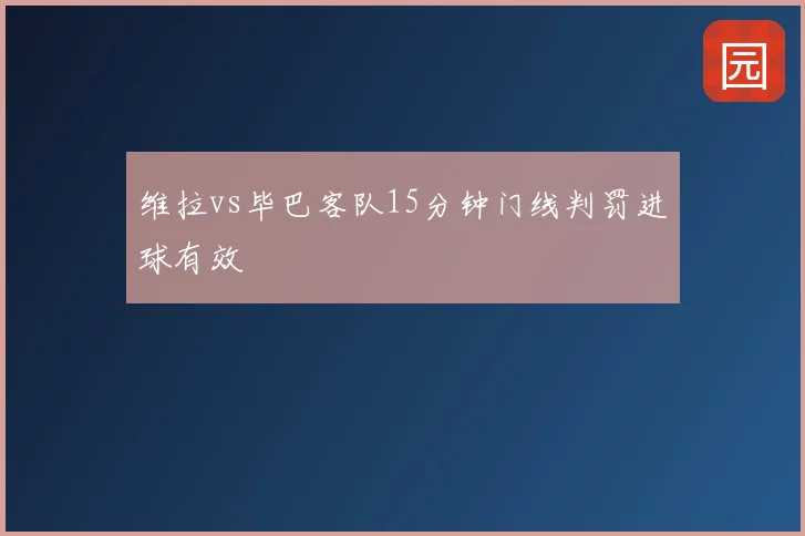 维拉vs毕巴客队15分钟门线判罚进球有效